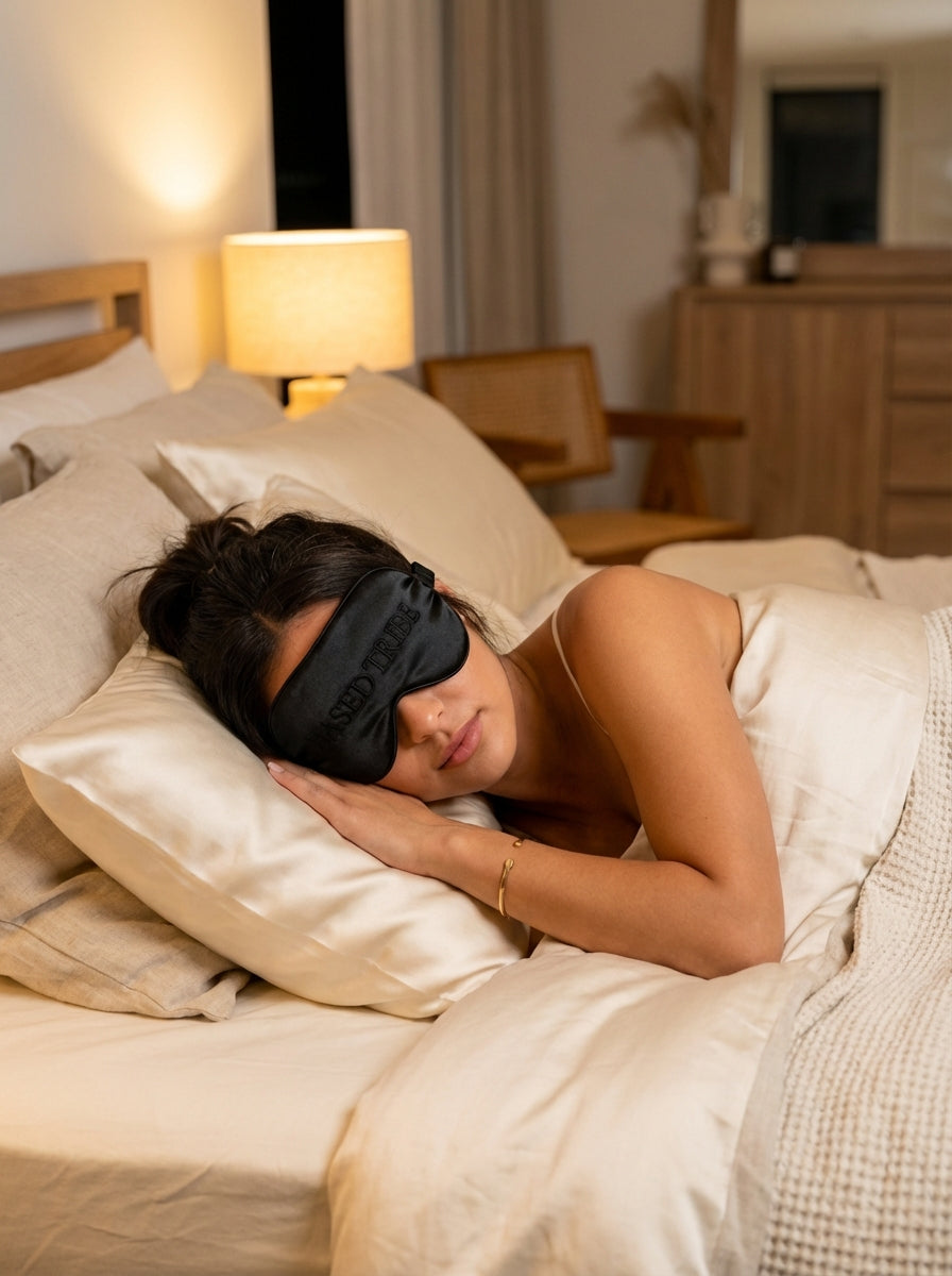 black stallion sleep mask